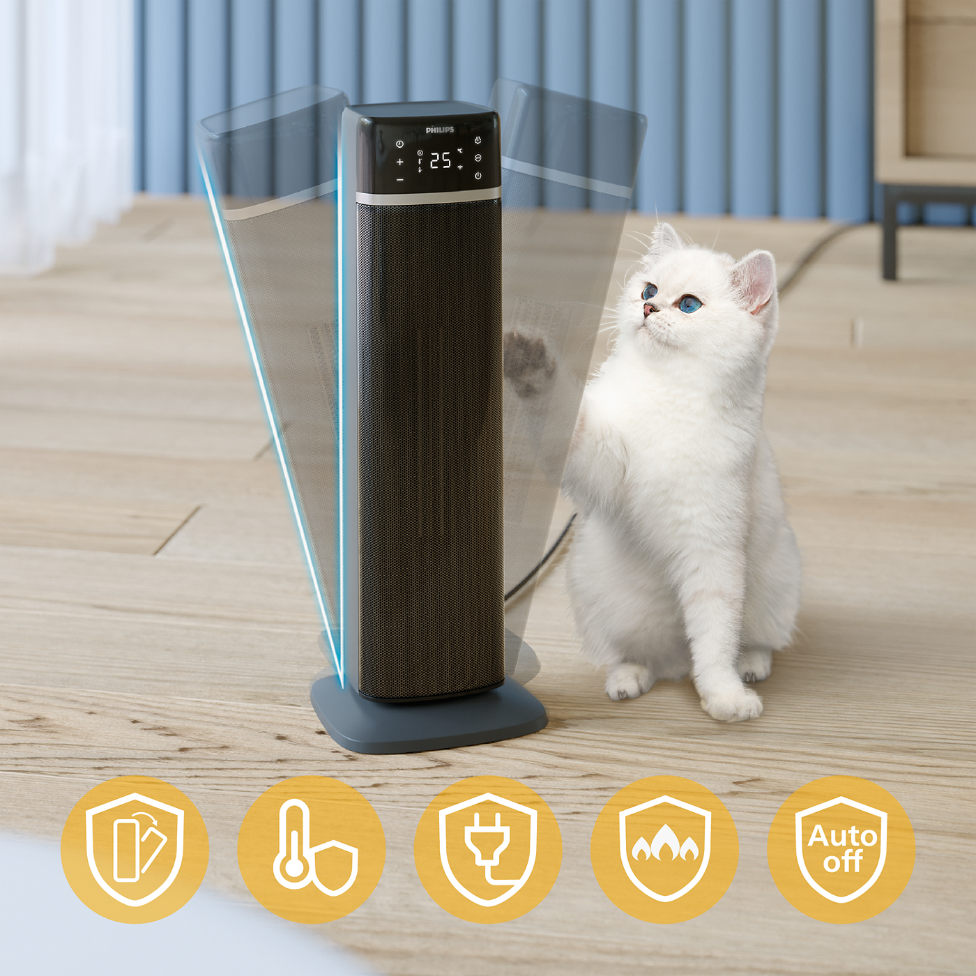 Philips Smart Tower Ceramic Heater 5000 Series - CX5120 Philips Smart Tower Ceramic Heater 5000 Series - CX5120